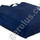 Dunkelblaue Non-Woven-Taschen mit Boden- und Seitenfalte