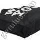 Schwarze Non-Woven-Taschen mit Boden- und Seitenfalte