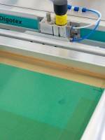 Druckschablone hinten eingesetzt
