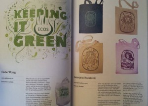 Coole Stofftaschen Blick ins Buch